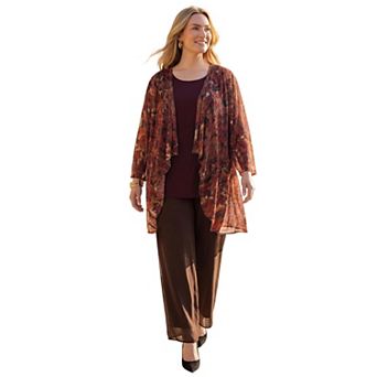Catherines Women's Plus Size 2 pc Cardigan & Tank Twinkle Set