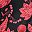 Black Red Floral