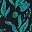 Black Teal Floral