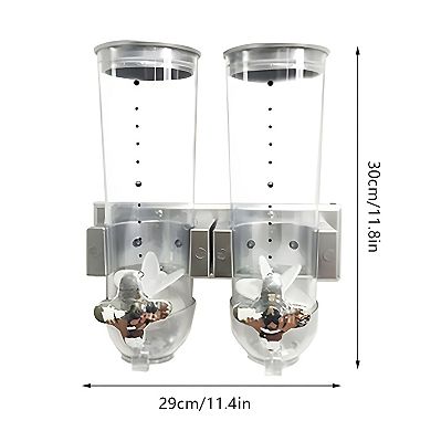 Wall Mounted Kitchen Rice Cereal Dispenser Storage