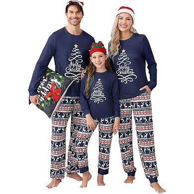 Christmas Pajamas for Women Christmas Pjs Matching Sets for Adults Holiday Xmas Sleepwear Set