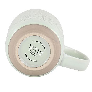 Laurie Gates Madrina 19 Ounce 4 Piece Stoneware Assorted Mug Set in Mint