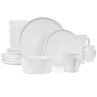 Elama Luxmatte White 16 pc Dinnerware Set