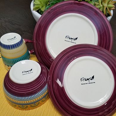 Elama Puesta De Sol 16 Piece Dinnerware Set
