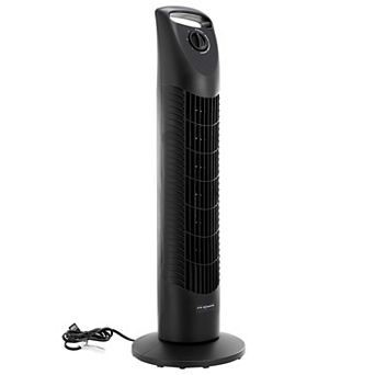 Air Monster 30 Inch 3 Speed Oscillating Tower Fan in Black