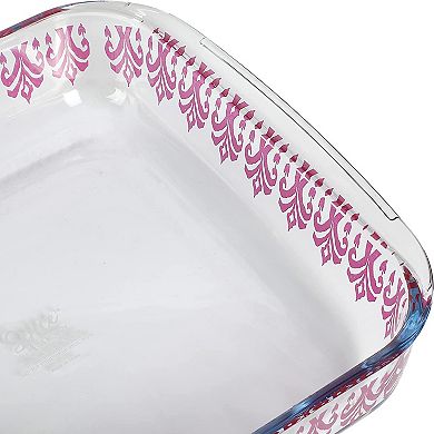 Spice By Tia Mowry 1.8 Quart Spicy Cloves Glass Square Baker