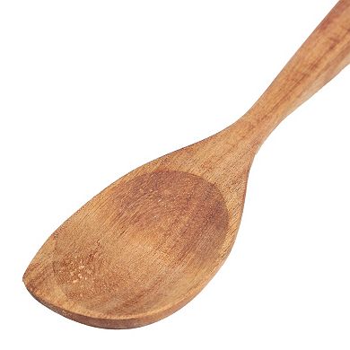 Ingram 14 Inch Acacia Wood Serving Spoon in Brown