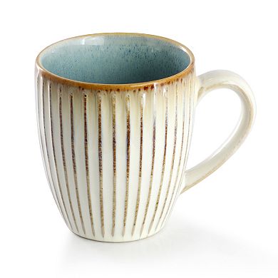 Elama Louann 16 Piece Stoneware Dinnerware Set