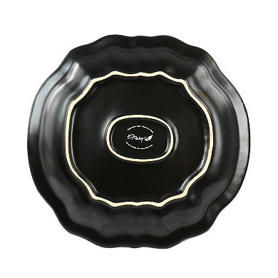 Elama Regency 6 Piece Stoneware Dinner Plate Set