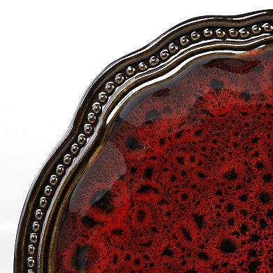 Elama Regency 6 Piece Stoneware Dinner Plate Set