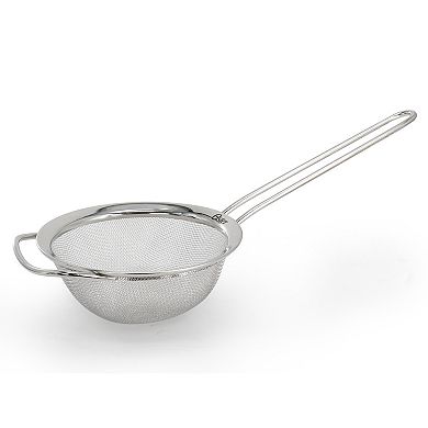 Baldwyn 3 Piece Stainless Steel Mesh Strainer Set in Silver