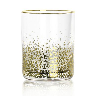 Laurie Gates Audrey Hill 6 Piece 13.5oz Double Old Fashion Glass Set