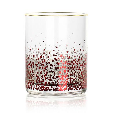 Laurie Gates Audrey Hill 6 Piece 13.5oz Double Old Fashion Glass Set