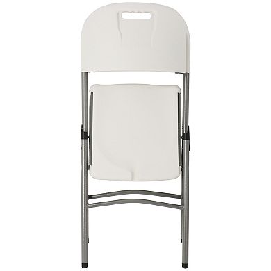 Elama 4 Piece Stackable Folding Chair Set for Indoor and Outdoor