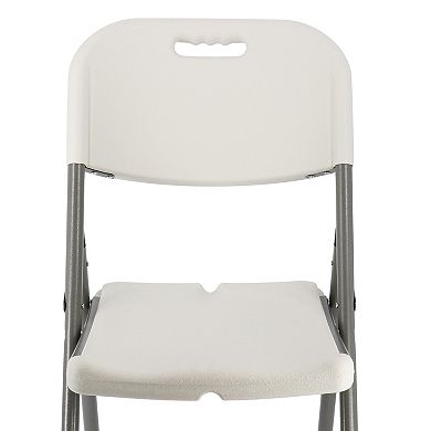 Elama 4 Piece Stackable Folding Chair Set for Indoor and Outdoor