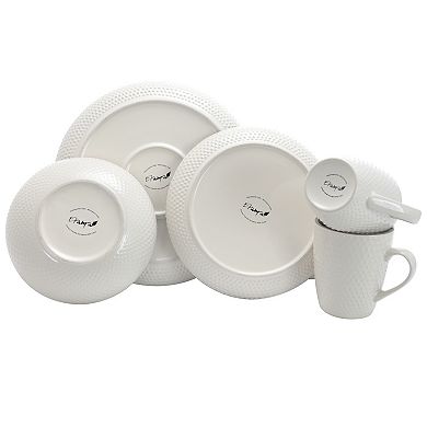 Elama Mellow 16-Piece Dinnerware Set in Powder Blue