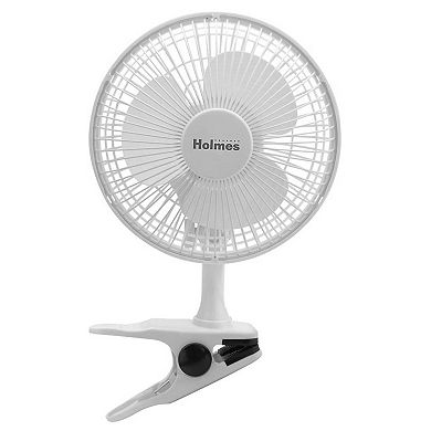 Holmes 6 Inch Clip/Table Personal Fan in White