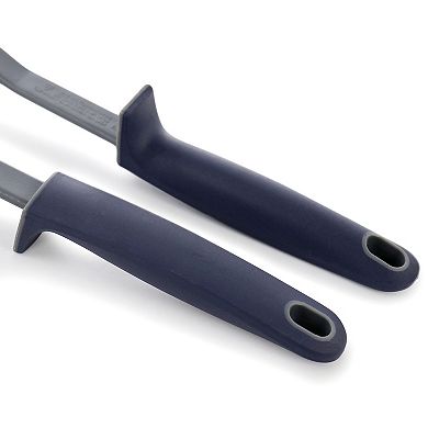 Bluemarine 2 Piece Ladle and Pasta Server Utensil Set in Navy Blue