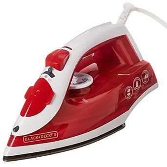 Black and Decker TrueGlide Premium Variable Compact Iron in Red with Nonstick Plate