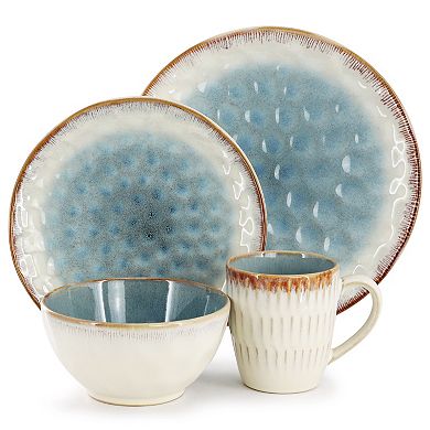 Elama Leann 16 Piece Stoneware Dinnerware Set