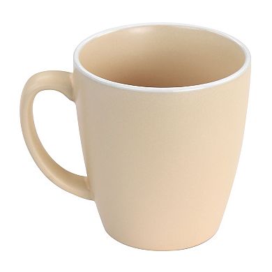 Spice by Tia Mowry 4 Piece 17.5oz Stoneware Mug Set in Matte Assorted Colors