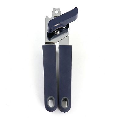 Bluemarine 2 Piece Stainless Steel Can Opener and Tongs Set in Navy Blue