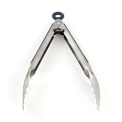 Bluemarine 2 Piece Stainless Steel Can Opener and Tongs Set in Navy Blue