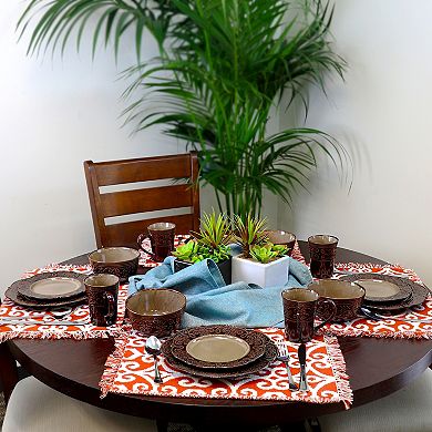 Elama's Salia 16 Piece Stoneware Dinnerware Set