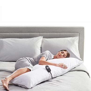54 Inch Heated Body Pillow with Temperature Controller