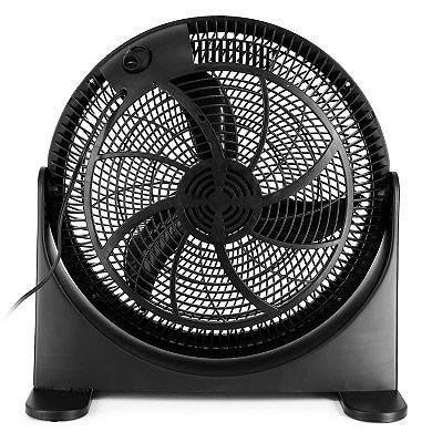 Air Monster 16 Inch Air Circulator 3 Speed Adjustable Angle Floor Fan in Black