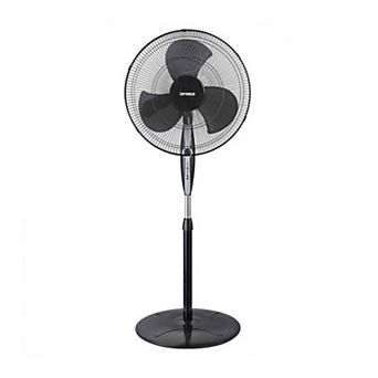 Optimus 18 in Oscillating Stand Fan in Black