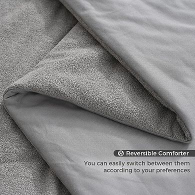Wholinens Ultra Soft Reversible Cooling tech & Sherpa Fleece Comforter