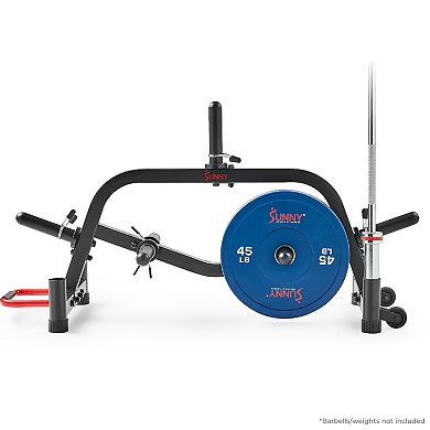 Sunny Health & Fitness Premium Portable Weight Plates & Barbell Storage Rack