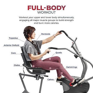 Sunny Health & Fitness Performance Smart Recumbent Bike
