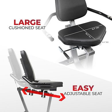 Sunny Health & Fitness Performance Smart Recumbent Bike