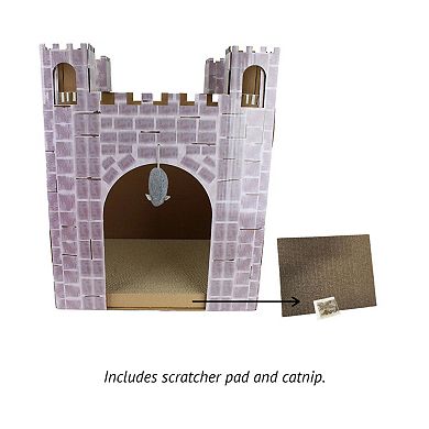 Midlee Castle Cat Scratcher House
