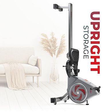 Sunny Health & Fitness Smart Premium Air Resistance Exercise Rowing Machine