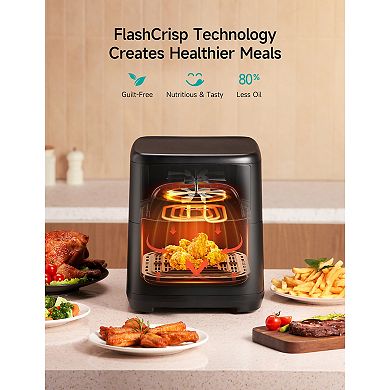 HiCOZY 10-in-1 Air Fryer 6-qt Family Size, 400F for Crispy Meals
