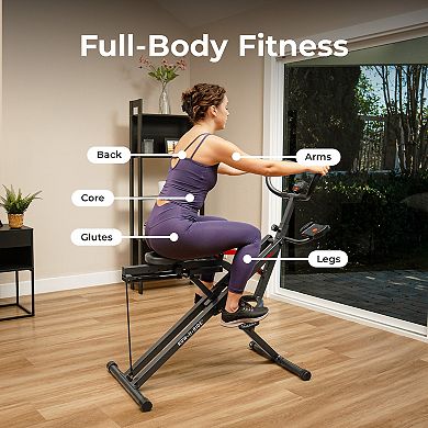 Sunny Health & Fitness SMART Row-N-Ride® Plus Assisted Squat Machine