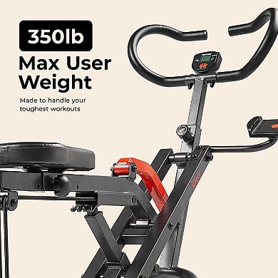 Sunny Health & Fitness SMART Row-N-Ride® Plus Assisted Squat Machine