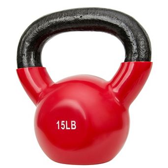 Sunny Health & Fitness Vinyl Coated Kettle Bell 15lbs