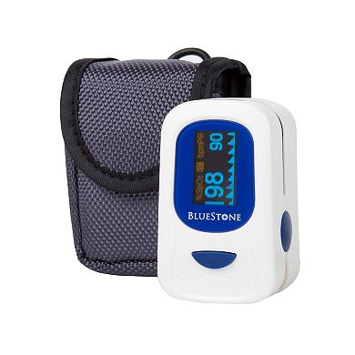 Bluestone Portable Finger Pulse Oximeter with Case