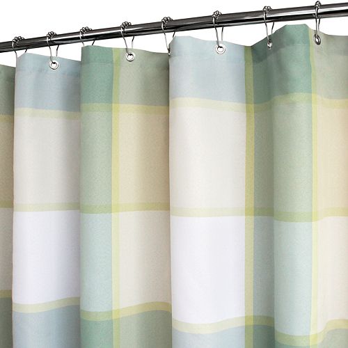 Park B Smith Portman Plaid Fabric Shower Curtain