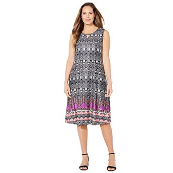 Catherines Women's Plus Size Promenade A-Line Dress