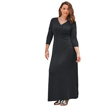 Catherines Women's Plus Size Anywear Medallion Maxi Dress