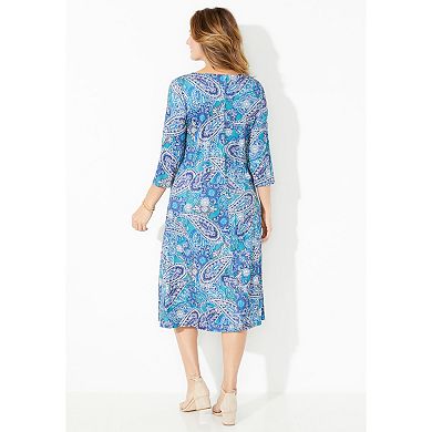 Catherines Women's Plus Size Strawbridge Fit & Flare Dress