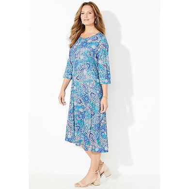Catherines Women's Plus Size Strawbridge Fit & Flare Dress