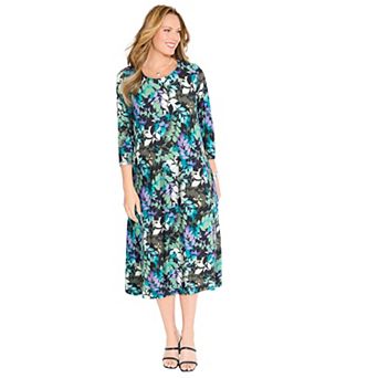 Catherines Women's Plus Size Strawbridge Fit & Flare Dress