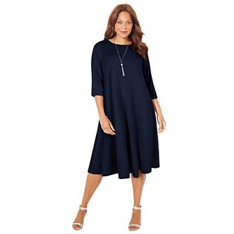 Catherines Women's Plus Size Strawbridge Fit & Flare Dress