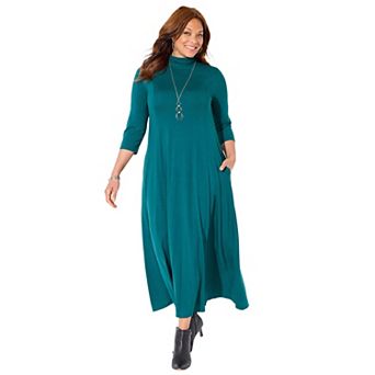 Catherines Women's Plus Size Anywear Maxi Dress